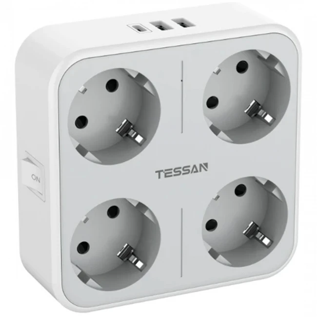 Распределитель питания Tessan TS-302-DE-C Grey
