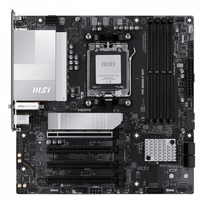 Материнская плата MSI B850M-P WIFI Micro-ATX, AMD AM5