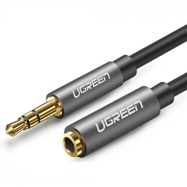Кабель интерфейсный UGREEN 10595 10595_ MINI JACK 3.5 (output) - MINI JACK 3.5 (input)