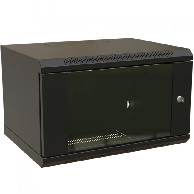 Серверный шкаф WRline настенный 19-дюймовый 6U 367x600х600 мм WR-TW-0666-GP-RAL9004