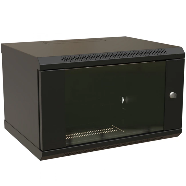 Серверный шкаф WRline настенный 19-дюймовый 9U 500x600х450 мм WR-TW-0945-GP-RAL9004