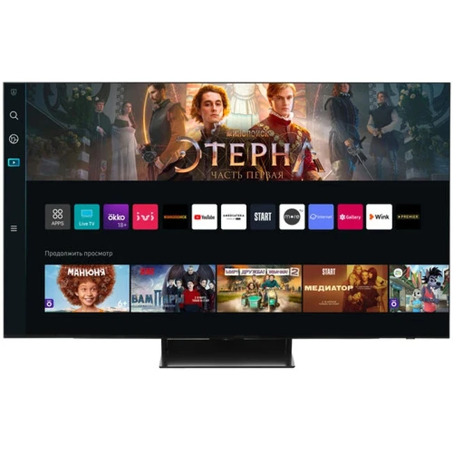 Телевизор Samsung QE55S90FAUXCE (55 ", Черный)