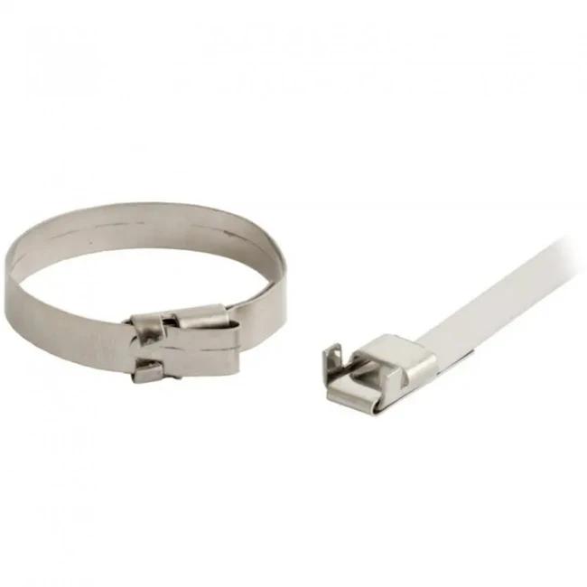 Инструмент для монтажа СКС Hyperline Стяжка металлическая 370x6мм (упак:100шт) FVC-370