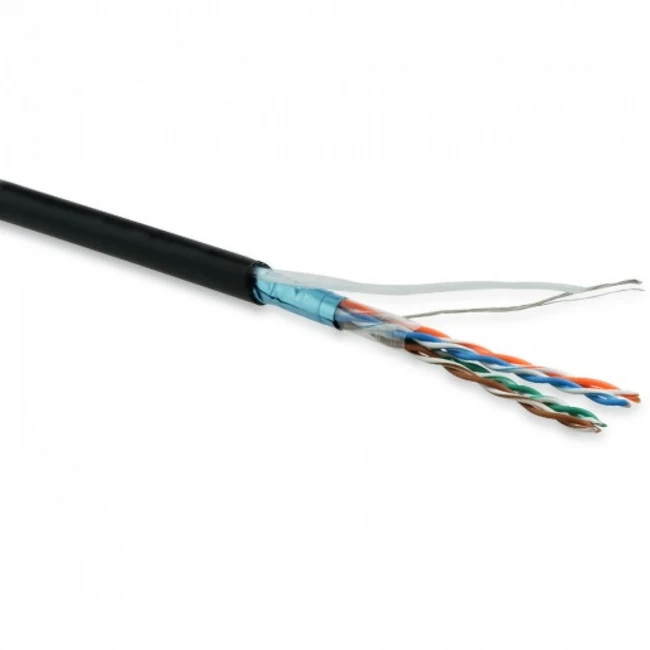 Кабель витая пара Hyperline FUTP4-C5E-P26-IN-LSZH-BK-100