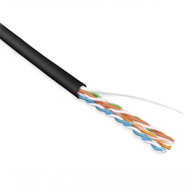 Кабель витая пара Hyperline UUTP4-C5E-S24-IN-LSZH-BK-305