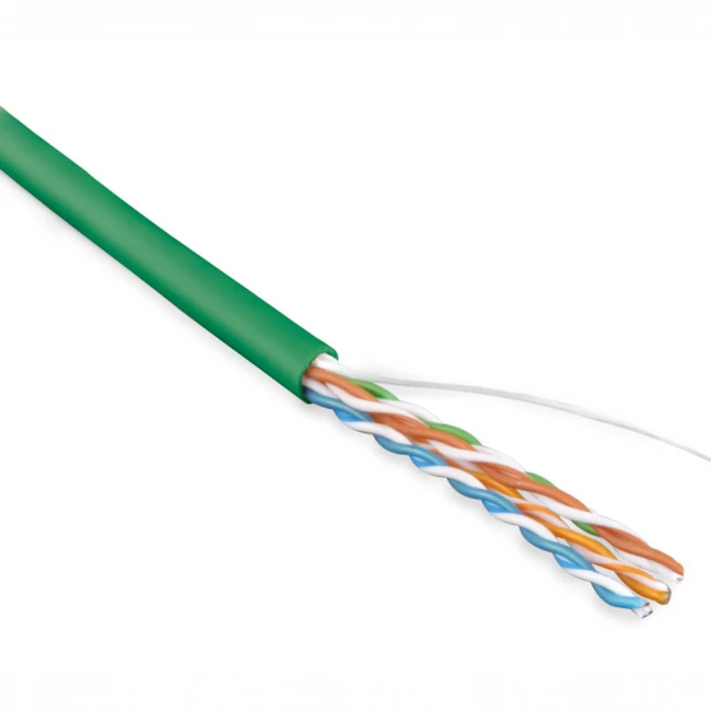 Кабель витая пара Hyperline UUTP4-C5E-S24-IN-LSZH-GN-100