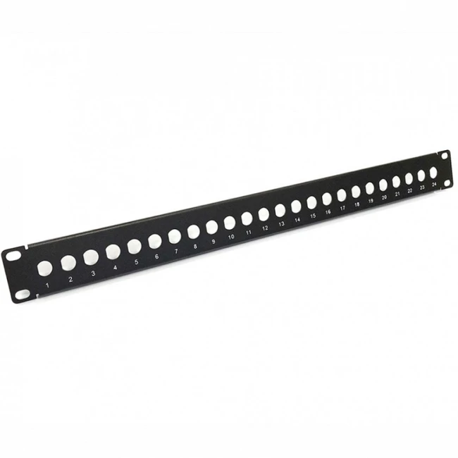 Патч-панель Hyperline патч-панель 19" 24 порта 1U без модулей PPBL-BNC-19-24BNC 24 порта