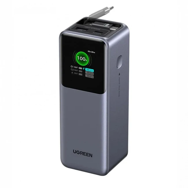 Внешний аккумулятор (Power Bank) UGREEN PB726 55987B (20000 мАч, Серый)