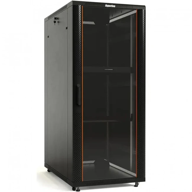 Серверный шкаф Hyperline напольный 19-дюймовый 18U 988x600х600 мм TTB-1866-AS-RAL9004