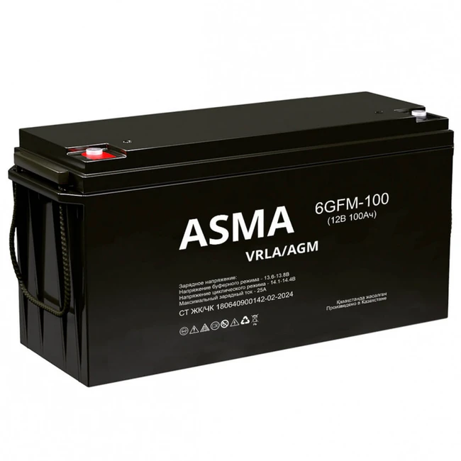 Сменные аккумуляторы АКБ для ИБП Asma 6GFM-100 12 В