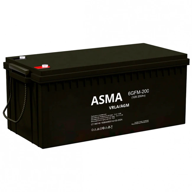 Сменные аккумуляторы АКБ для ИБП Asma 6GFM-200 6GFM-200 GEL (12 В)