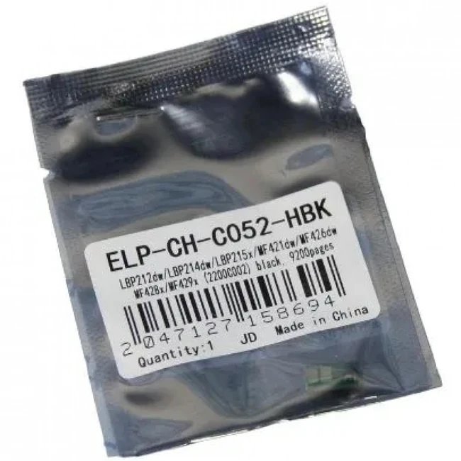 Опция для печатной техники ELP Imaging Чип (052H/2200C002) i-SENSYS LBP212dw/LBP214dw/LBP215x/MF421dw/MF426dw/MF428x/MF429x (9.2K) ELP-CH-C052-HBK-9.2K (Чип)