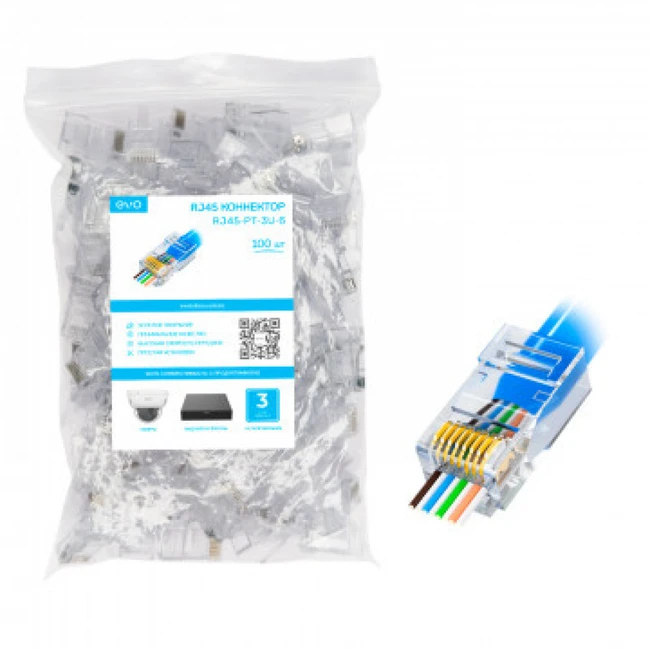 Коннектор Evo RJ45-PT-3U-6