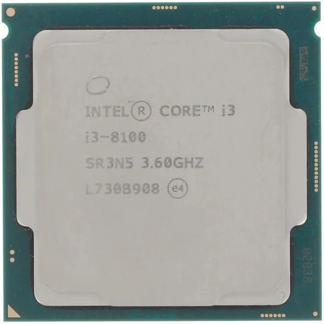 Процессор Intel Core i3-8100 CM8068403377308 Core i3, 4, 3.6, 6, OEM