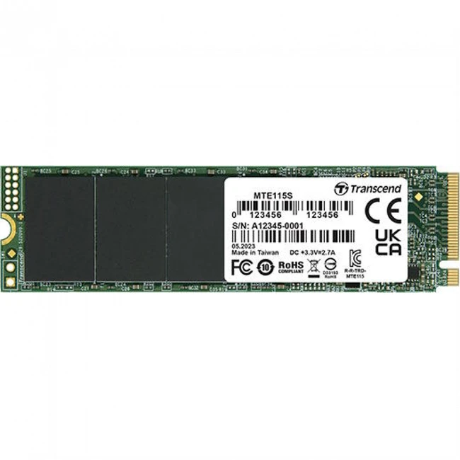 Внутренний жесткий диск Transcend MTE115S TS2TMTE115S (SSD (твердотельные), 2 ТБ, M.2, PCIe)