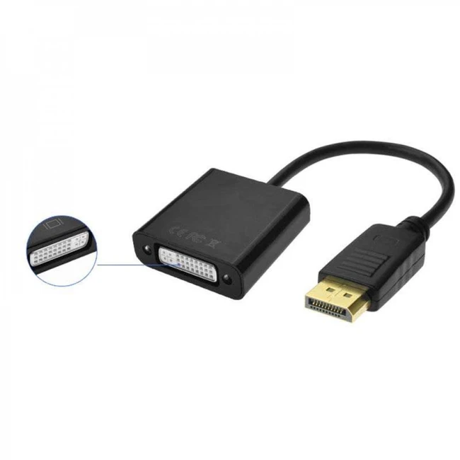 Кабель интерфейсный NO NAME Конвертер Display Portm - DVI f 0000831 Display порт - DVI