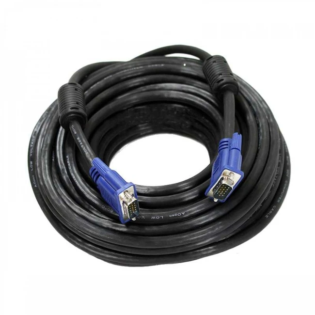 Кабель интерфейсный NO NAME Кабель VGA/VGA 15m 0000770 D-SUB (VGA) - D-SUB (VGA)