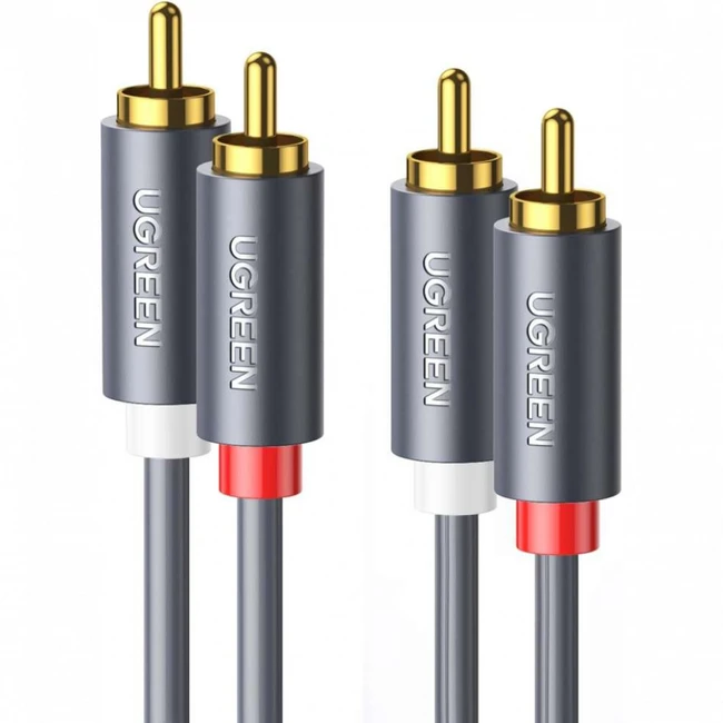 Кабель интерфейсный UGREEN AV104 10518 (RCA x2 - RCA x2)
