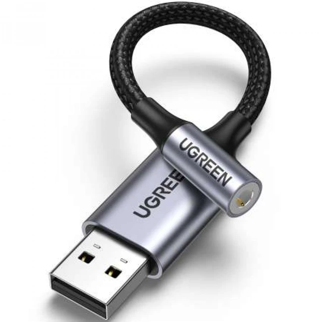 Кабель интерфейсный UGREEN CM477 30757 (MINI JACK 3.5 (input) - USB Type A)
