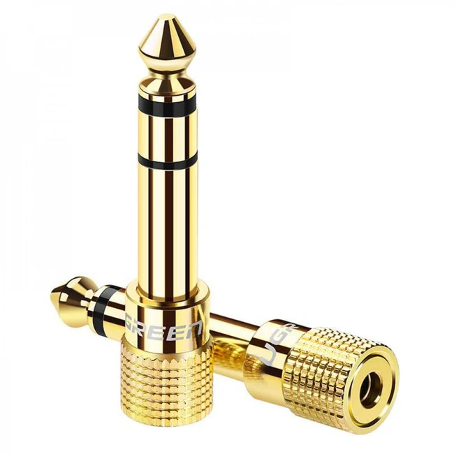 Кабель интерфейсный UGREEN Переходник Audio(f) 3.5mm - Audio(m) 6.35mm 20503 JACK 3.5 (input) - JACK 6.3 (output)