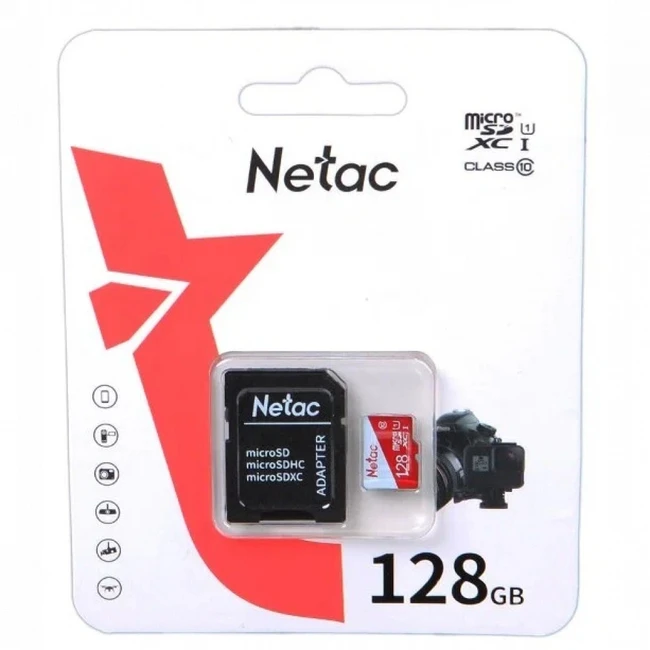 Флеш (Flash) карты Netac NT02P500ECO-128G-R (128 ГБ)