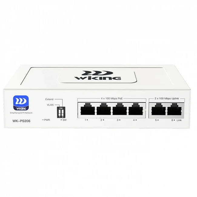 Коммутатор Wi-Tek WK-PS206 V2 100 Base-TX (100 мбит/с)