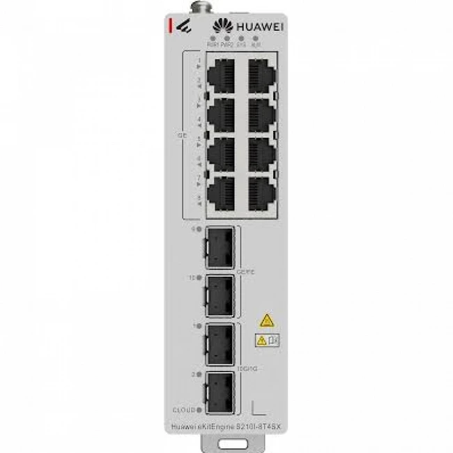 Коммутатор Huawei S210I-8T4SX 1000 Base-T (1000 мбит/с), 2 SFP порта