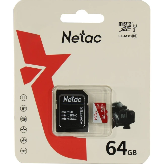 Флеш (Flash) карты Netac NT02P500ECO-064G-R 64 ГБ