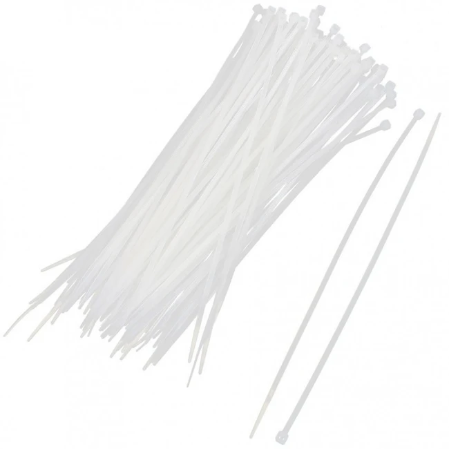 Инструмент для монтажа СКС WRline Стяжка-хомут 2,5х150мм кабельная нейлоновая 6,6 неразъемная цвет белый (100шт) WR-SHN-25-150W