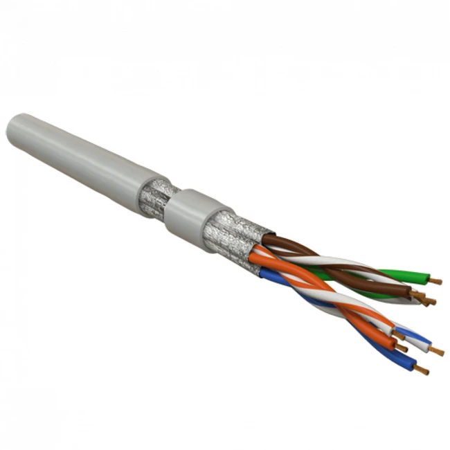 Кабель витая пара Hyperline UFTP4-C6-P26-IN-LSZH-GY-100