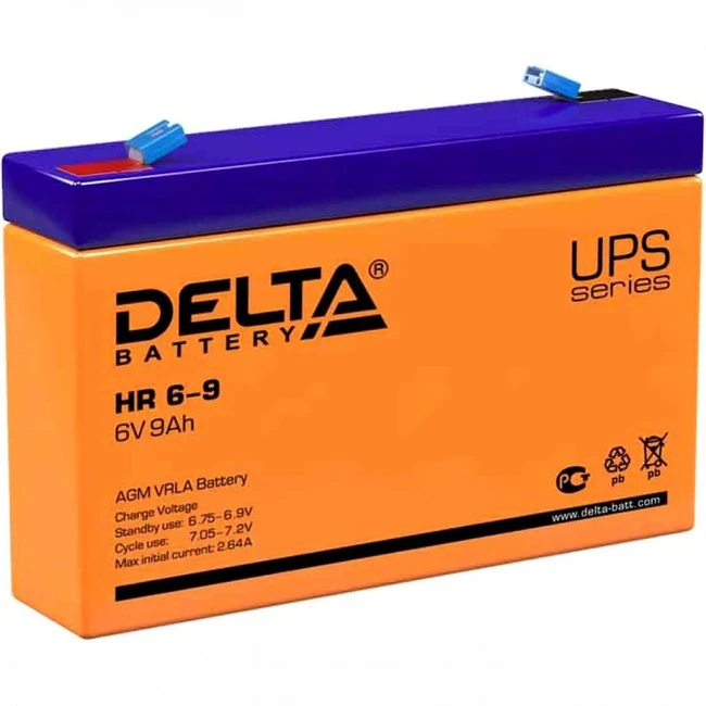 Сменные аккумуляторы АКБ для ИБП Delta HR 6-9 6 В