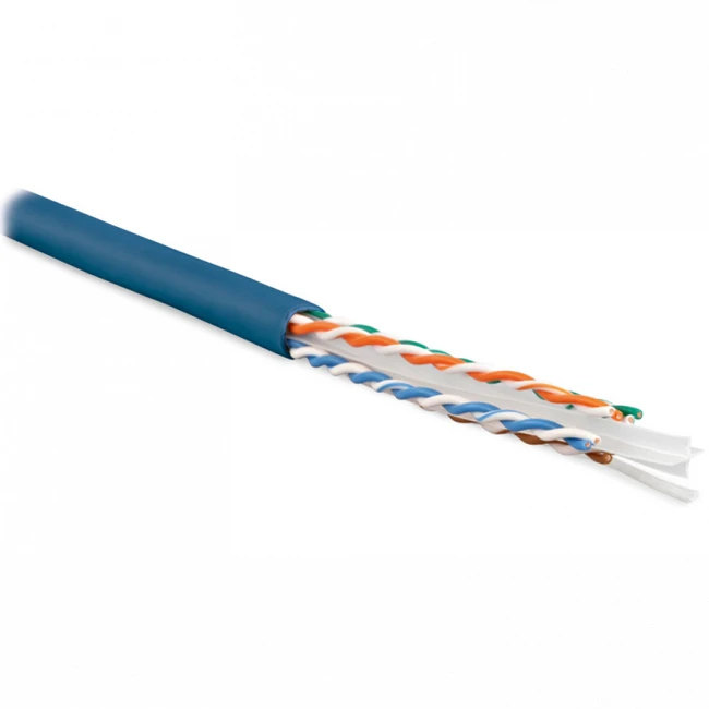 Кабель витая пара Hyperline Кабель витая пара неэкранированный U/UTP категория 6 4 пары UUTP4-C6-S23-IN-PVC-BL