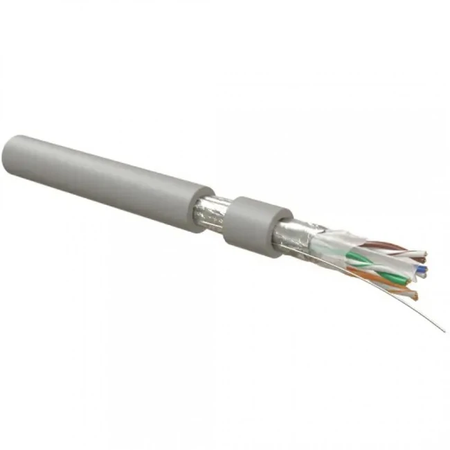 Кабель витая пара Hyperline Кабель витая пара экранированный F/UTP (305 м) FUTP4R-C6-S23-IN-LSLTX-GY-305