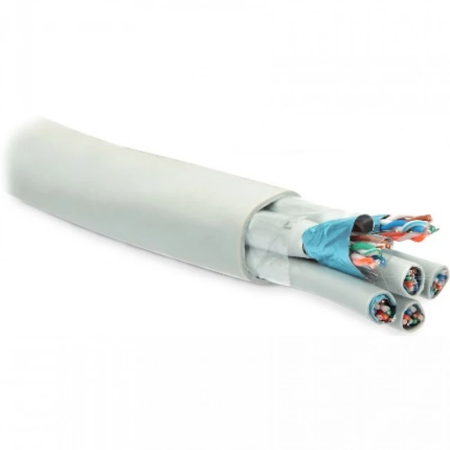 Кабель витая пара Hyperline Кабель витая пара экранированный категория 5 16 пар FUTP16W-C5-S24-IN-LSZH-GY