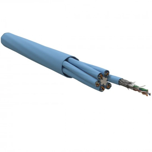 Кабель витая пара Hyperline Кабель витая пара экранированный S/FTP (305 м) SSTP24-C7-SOLID-INDOOR-CMR-BL-305