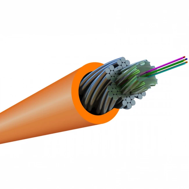 Оптический кабель Hyperline Кабель волоконно-оптический 50/125 (OM2) многомодовый 4 волокна FO-AWS1-IN-50-4-LSZH-OR