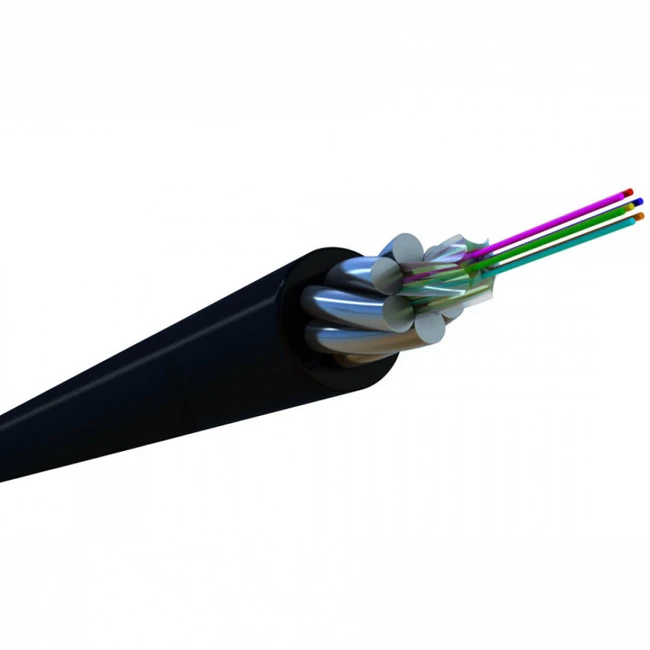 Оптический кабель Hyperline Кабель волоконно-оптический 50/125 (OM2) многомодовый 8 волокон черный FO-AWSH-OUT-50-8-PE-BK