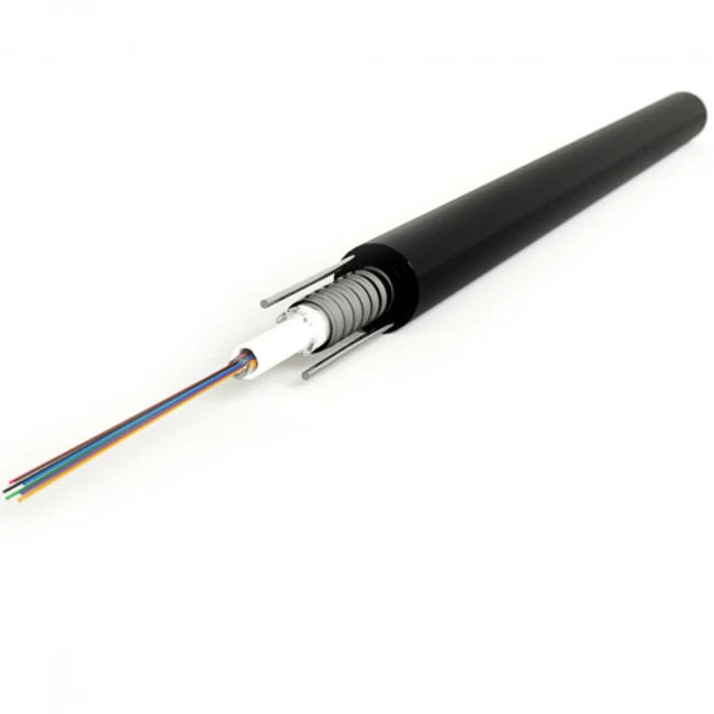 Оптический кабель Hyperline Кабель волоконно-оптический 9/125 (SMF-28 Ultra) одномодовый 16 волокон FO-SRA-OUT-9S-16-PE-BK