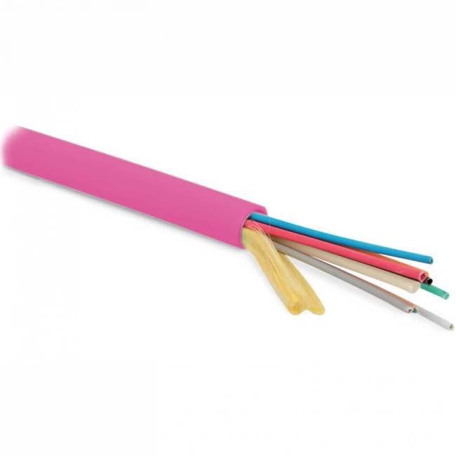 Оптический кабель Hyperline Кабель волоконно-оптический 50/125 (OM4) многомодовый 24 волокна FO-MB-IN-504-24-LSZH-MG