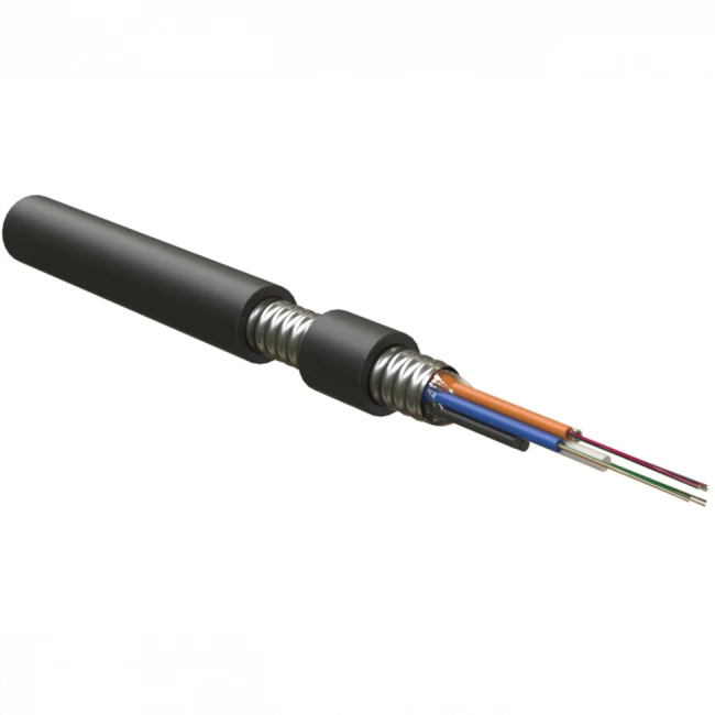 Оптический кабель Hyperline Кабель волоконно-оптический 9/125 (SMF-28) одномодовый 24 волокна FO-AMTC-OUT-9S-24-PE