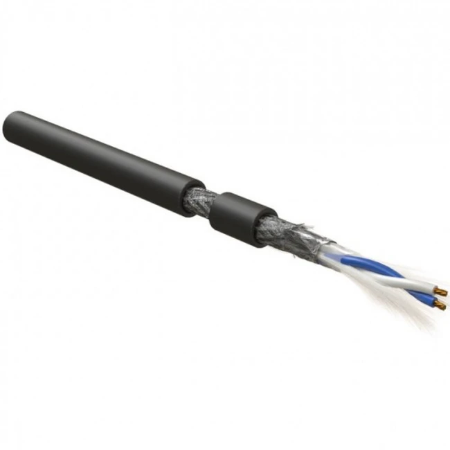 Оптический кабель Hyperline Кабель интерфейса RS-485 (500 м) RS-SF-1x2x22/7-PVC-BK-500