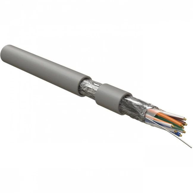 Кабель витая пара Hyperline Кабель для сетей Industrial Ethernet (500 м) IFUTP4-C5E-S24/1-FRPVC-GY