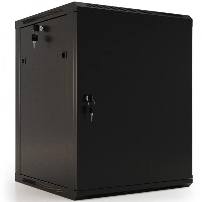 Серверный шкаф Hyperline настенный 19-дюймовый 12U 650x600х600 мм TWB-1266-SR-RAL9004