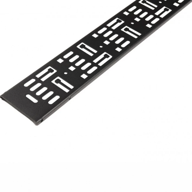 Аксессуар для серверного шкафа Hyperline Перфорированный вертикальный кабельный организатор-лоток 75х9 мм CDV-TS-75x9-42U-RAL9005