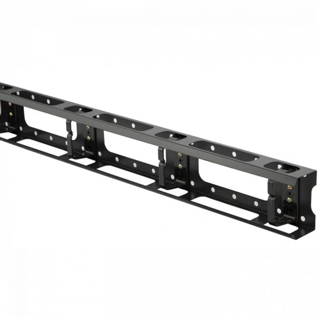 Аксессуар для серверного шкафа Hyperline Металлический вертикальный кабельный организатор с крышкой 32U CMV-32U-ML