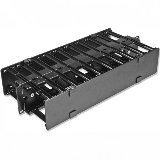 Аксессуар для серверного шкафа Siemon Горизонтальный кабельный органайзер двусторонний с 4" кабельными держателями 2U HCM-4-2U-D