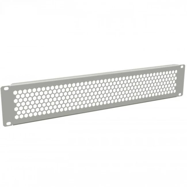 Аксессуар для серверного шкафа Hyperline Фальш-панель перфорированная на 2U BPD-2-RAL7035