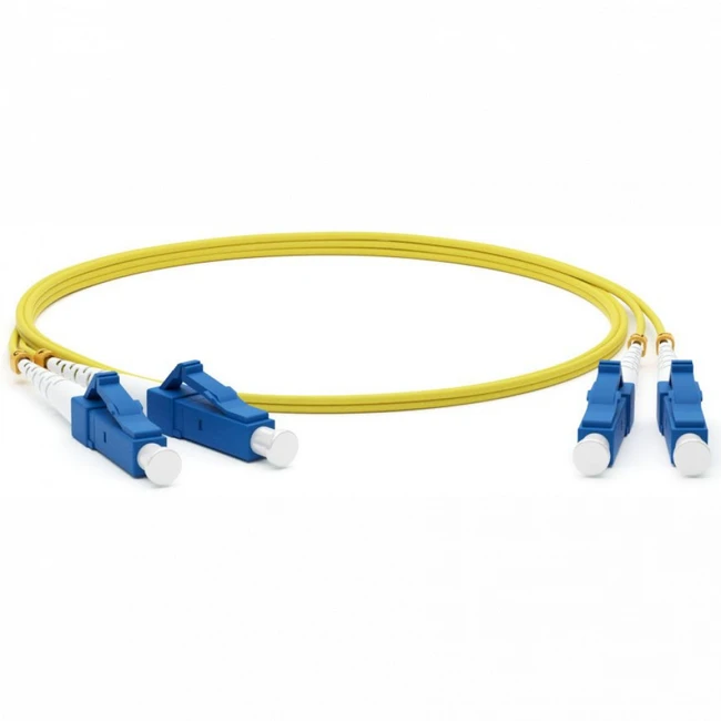 Оптический патч-корд Hyperline FC-D2-9-LC/UR-LC/UR-H-0.5M-LSZH-YL