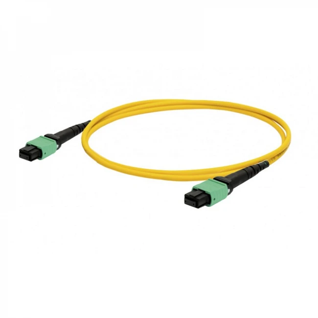 Оптический патч-корд Hyperline FHD-MC3-9S-MPOF12/LLAS-MPOM12/LLAS-A-10M-LSZH-YL