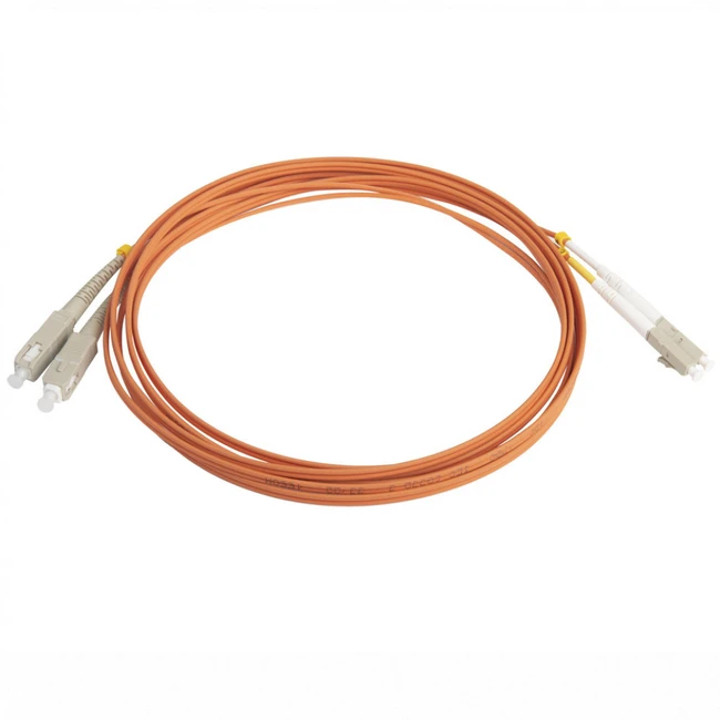 Оптический патч-корд Hyperline FC-D2-50-LC/PR-SC/PR-H-3M-LSZH-OR